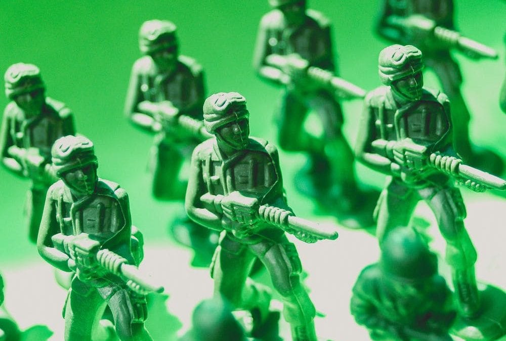 toy soldiers with guns
