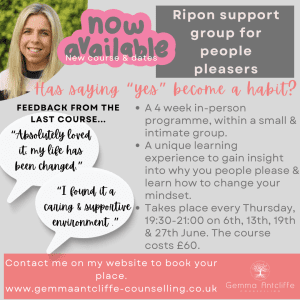 flyer advertising a people pleasing group